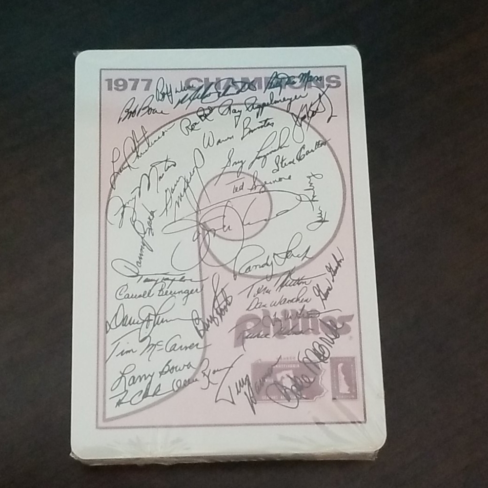 Vintage 1977 Phillies playing cards
